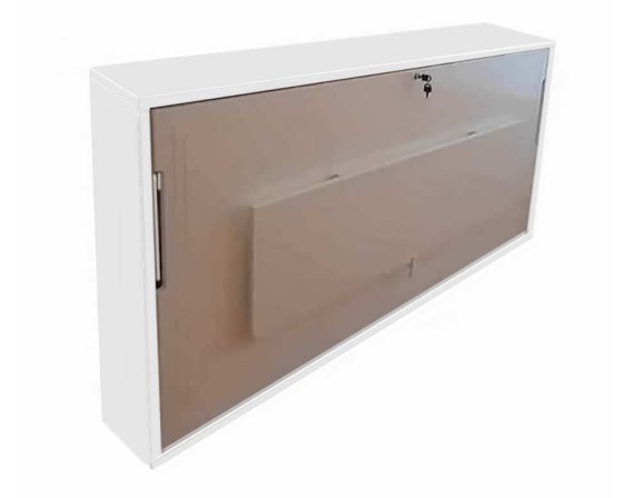 Cama abatible horizontal individual lacada con escritorio