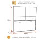 Cama abatible individual puertas plegables